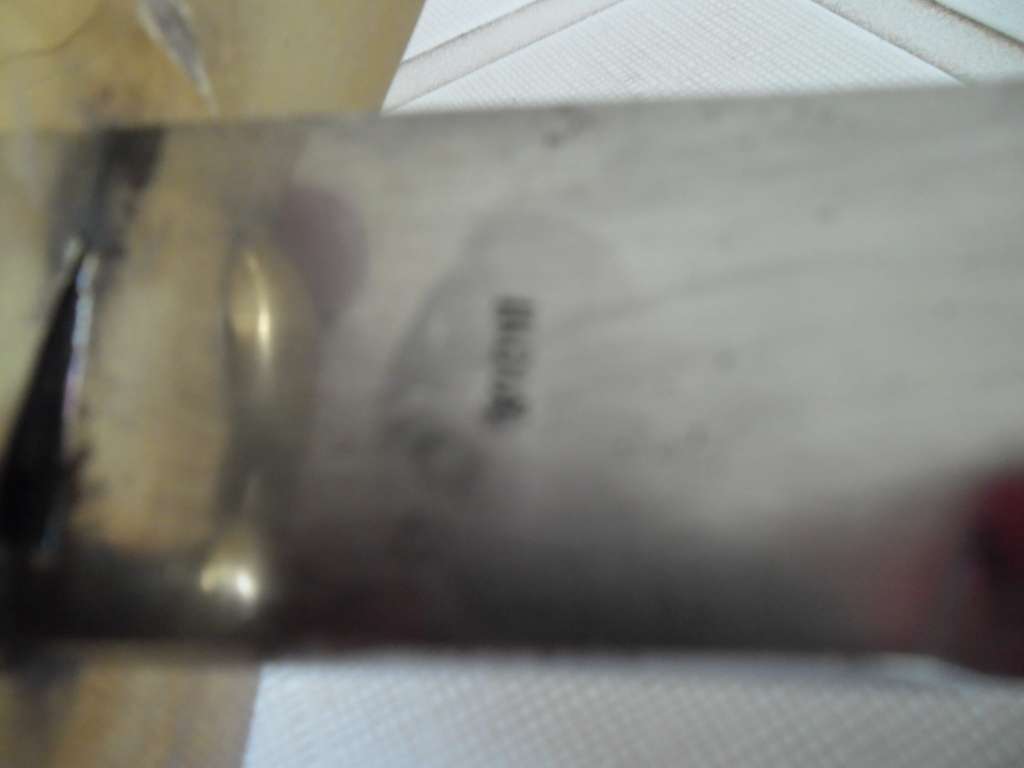 Rare Sword stamped India with brass hilt and metal scabbard total length 1065mm long