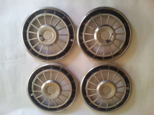 Vintage Steel Hub Caps(set)