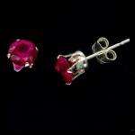 5mm ruby earings