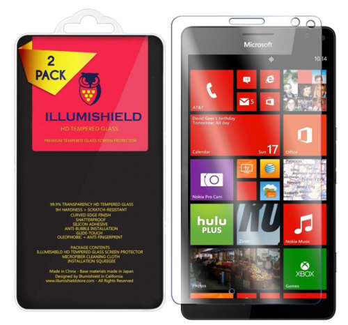 MICROSOFT LUMIA 950XL PREMIUM TEMPERED GLASS SCREEN PROTECTOR 9H 2PACK | ILLUMISHIELD | INSTOCK