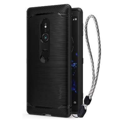 SONY XPERIA XZ2 SLIM ONYX CASE BRUSHED METAL BLACK RINGKE | INSTOCK