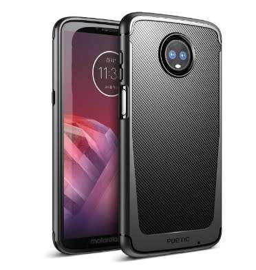 MOTO Z3 PLAY PREMIUM SLIM FIT KARBON SHIELD CASE BLACK POETIC | INSTOCK