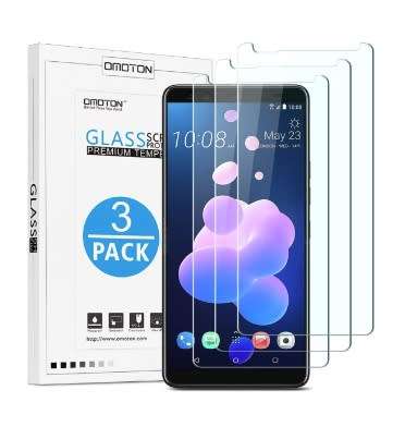 HTC U12+ PREMIUM TEMPERED GLASS SCREEN PROTECTOR 9H 3PK OMOTION | INSTOCK