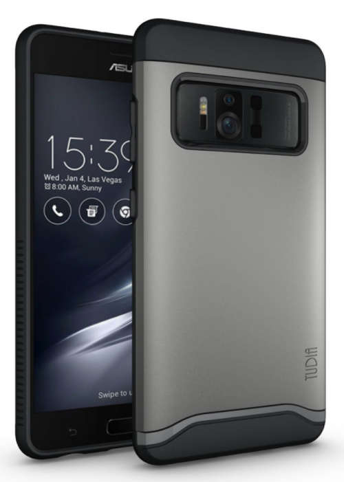 ASUS ZENFONE AR PREMIUM DUAL LAYER MERGE CASE METALLIC SLATE TUDIA | INSTOCK