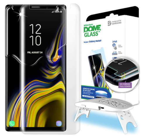 SAMSUNG GALAXY NOTE 9 TEMPERED SCREEN PROTECTOR DOME GLASS WHITESTONE | INSTOCK