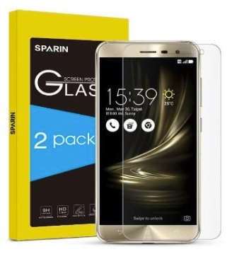 ASUS ZENFONE 3 ZE552KL PREMIUM TEMPERED GLASS SCREEN PROTECTOR 9H 2PK SPARIN | INSTOCK