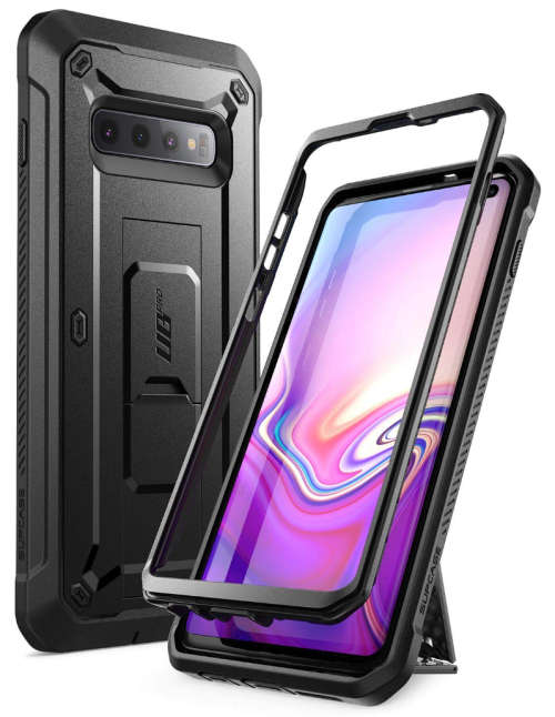 SAMSUNG GALAXY S10 FULL BODY RUGGED PROTECTIVE CASE BLACK SUPCASE | INSTOCK