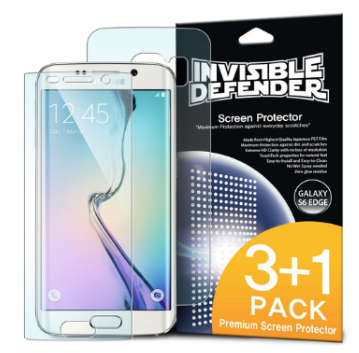 SAMSUNG GALAXY S6 EDGE SCREEN PROTECTOR HD 3+1 PACK INVISIBLE DEFENDER | INSTOCK