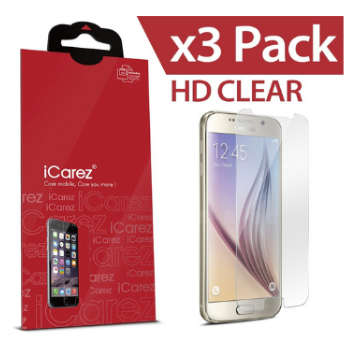 SAMSUNG GALAXY S6 SCREEN PROTECTOR HD 3PACK I-CAREZ | INSTOCK