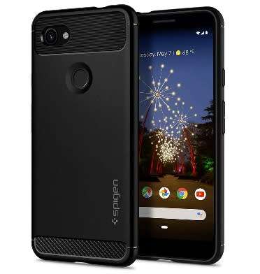 GOOGLE PIXEL 3A PREMIUM RUGGED ARMOR CASE BLACK SPIGEN | INSTOCK