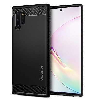 SAMSUNG GALAXY NOTE 10+ PREMIUM RUGGED CASE BLACK SPIGEN | INSTOCK