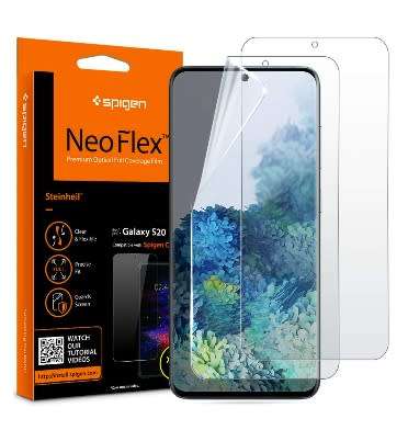 SAMSUNG GALAXY S20 PREMIUM NEO-FLEX SCREEN PROTECTOR 2PK SPIGEN | INSTOCK