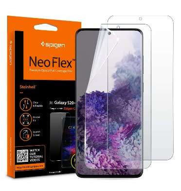 SAMSUNG GALAXY S20+ PREMIUM NEO-FLEX SCREEN PROTECTOR 2PK SPIGEN | INSTOCK