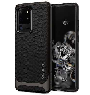 SAMSUNG GALAXY S20 ULTRA PREMIUM NEO HYBRID CASE GUNMETAL SPIGEN | INSTOCK