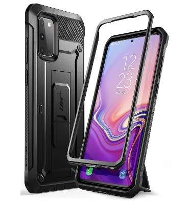 SAMSUNG GALAXY S20 FULL BODY RUGGED PROTECTIVE CASE BLACK SUPCASE | INSTOCK