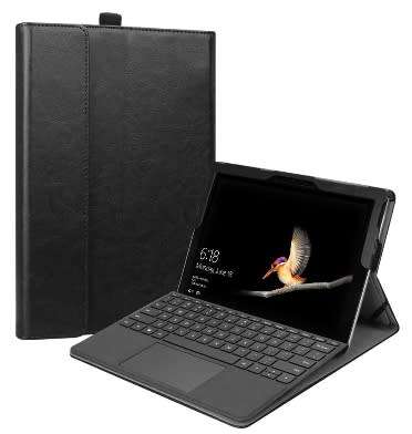 MICROSOFT SURFACE GO BUSINESS STAND/FOLIO COVER BLACK FINTIE | INSTOCK