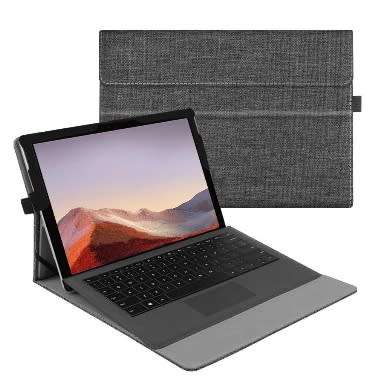 MICROSOFT SURFACE PRO BUSINESS STAND/FOLIO COVER DENIM CHARCOAL FINTIE | INSTOCK