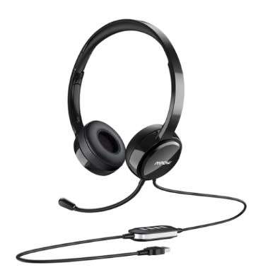 MPOW 071 LIGHTWEIGHT WIRED HEADSET WITH MICROPHONE BLACK | INSTOCK