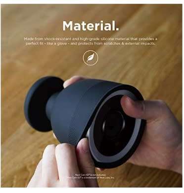 GOOGLE NEST CAM IQ OUTDOOR SILICONE PROTECTIVE COVER BLACK | INSTOCK