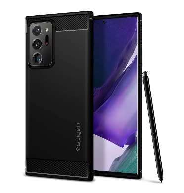 SAMSUNG GALAXY NOTE 20 ULTRA PREMIUM RUGGED CASE BLACK SPIGEN | INSTOCK