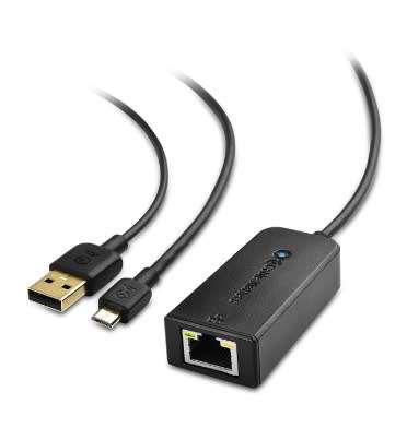 STREAMING STICK MICRO USB ETHERNET ADAPTOR CABLE MATTERS | INSTOCK