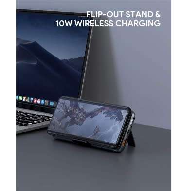 AUKEY USB-C 20000mAh WIRELESS QC3.0 18W PD POWERBANK WITH FOLDABLE STAND | INSTOCK