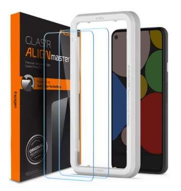 GOOGLE PIXEL 5 PREMIUM TEMPERED GLASS SCREEN PROTECTOR GLAS.TR 2PK SPIGEN | INSTOCK