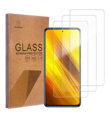 XIAOMI POCO X3 PREMIUM TEMPERED GLASS SCREEN PROTECTOR 3PK MR SHIELD | INSTOCK