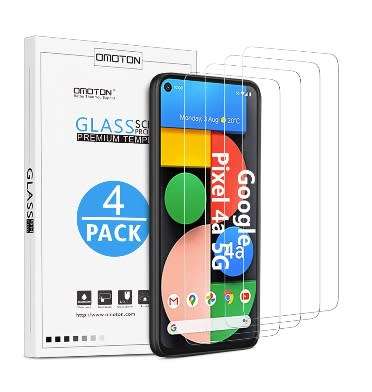 GOOGLE PIXEL 4A 5G PREMIUM TEMPERED GLASS SCREEN PROTECTOR 9H 4PK OMOTION | INSTOCK