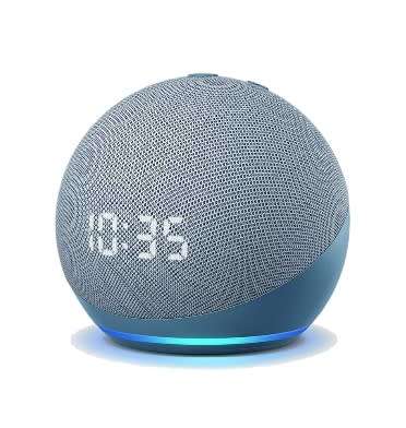 AMAZON ECHO DOT WITH CLOCK (2020) TWILIGHT BLUE | INSTOCK