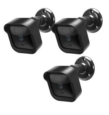 BLINK XT3 CAMERA WALL MOUNT PROTECTIVE COVER & BRACKET BLACK 3PK | INSTOCK