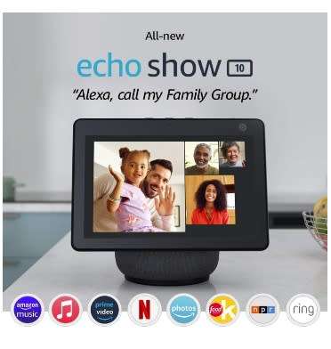 AMAZON ECHO SHOW 10 (2021) CHARCOAL | INSTOCK