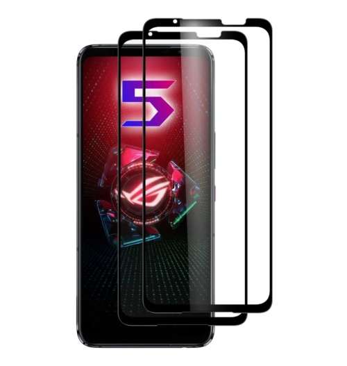 ASUS ROG PHONE 5 PREMIUM TEMPERED GLASS SCREEN PROTECTOR BLACK 2PK | INSTOCK
