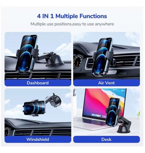 SYNCWIRE 4-IN-1 LONG ARM DASH/AIR VENT/WINDSHIELD/DESK PHONE MOUNT | INSTOCK