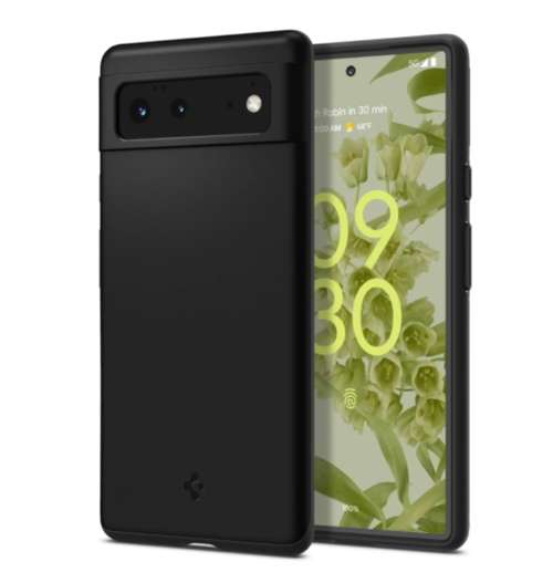 GOOGLE PIXEL 6 PREMIUM SLIM THIN FIT CASE BLACK SPIGEN | INSTOCK