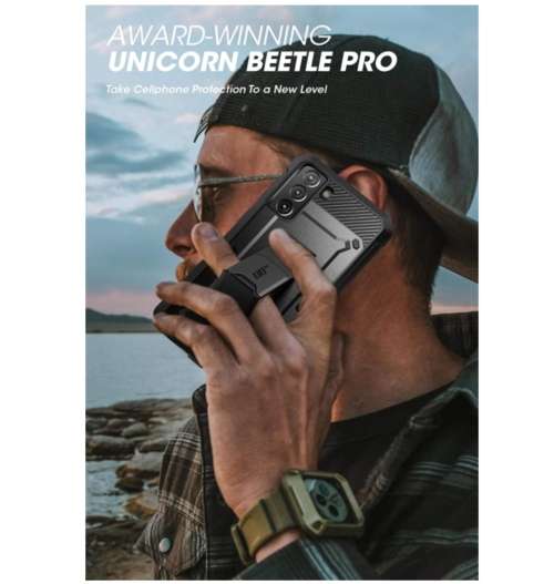 SAMSUNG GALAXY S21 FE FULL BODY RUGGED PROTECTIVE CASE BLACK  SUPCASE | INSTOCK