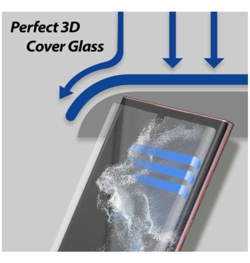 SAMSUNG GALAXY S22 ULTRA TEMPERED DOME GLASS SCREEN PROTECTOR 2PK WHITESTONE | INSTOCK