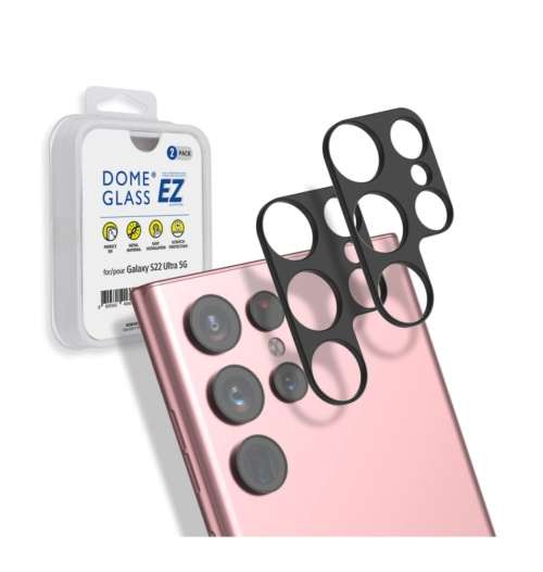 SAMSUNG GALAXY S22 ULTRA PREMIUM TEMPERED GLASS CAMERA PROTECTOR 2PK WHITESTONE | INSTOCK