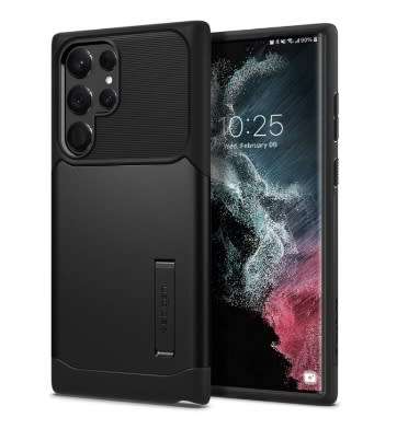 SAMSUNG GALAXY S22 ULTRA PREMIUM SLIM ARMOR CASE BLACK SPIGEN | INSTOCK
