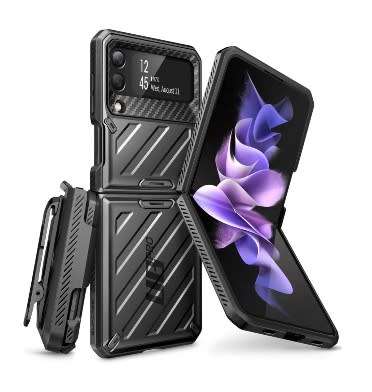 SAMSUNG GALAXY Z FLIP 3 5G FULL BODY RUGGED PROTECTIVE CASE BLACK SUPCASE | INSTOCK