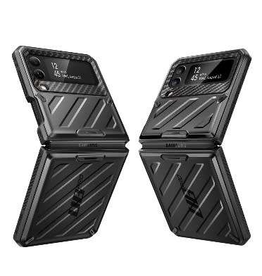 SAMSUNG GALAXY Z FLIP 3 5G FULL BODY RUGGED PROTECTIVE CASE BLACK SUPCASE | INSTOCK