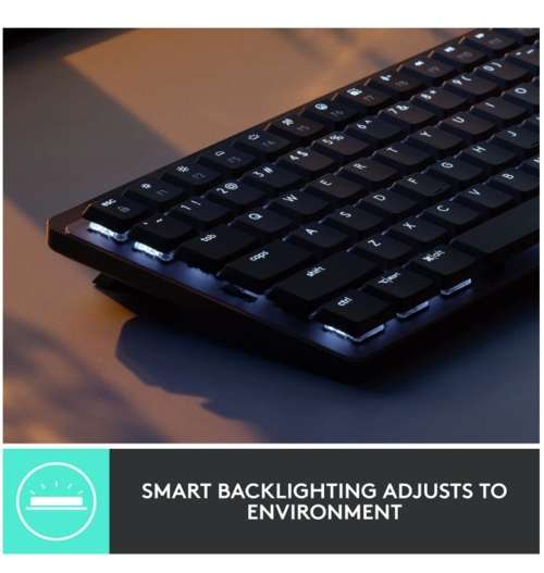 LOGITECH MX MECHANICAL MINI WIRELESS ILLUMINATED KEYBOARD TACTILE/QUIET EDITION GRAPHITE | INSTOCK