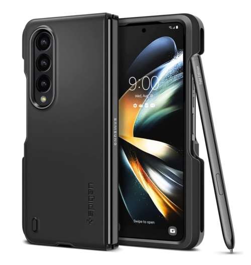 SAMSUNG GALAXY Z FOLD 4 PREMIUM THIN FIT P CASE BLACK SPIGEN | INSTOCK