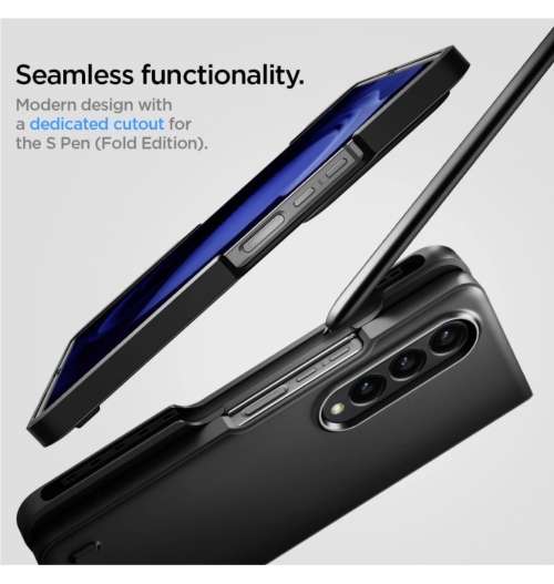SAMSUNG GALAXY Z FOLD 4 PREMIUM THIN FIT P CASE BLACK SPIGEN | INSTOCK