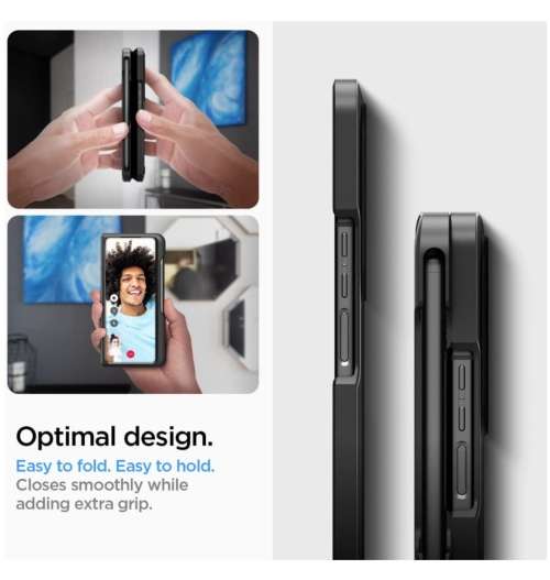SAMSUNG GALAXY Z FOLD 4 PREMIUM THIN FIT P CASE BLACK SPIGEN | INSTOCK
