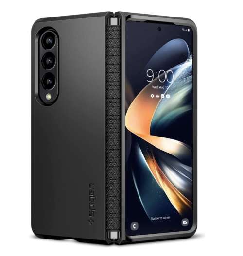 SAMSUNG GALAXY Z FOLD 4 PREMIUM TOUGH ARMOR CASE BLACK SPIGEN | INSTOCK