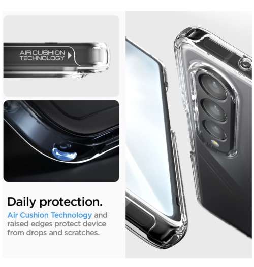 SAMSUNG GALAXY Z FOLD 4 PREMIUM ULTRA HYBRID CRYSTAL CASE CLEAR SPIGEN | INSTOCK
