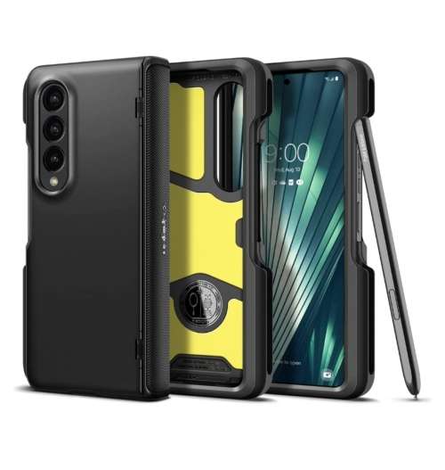 SAMSUNG GALAXY Z FOLD 4 PREMIUM SLIM ARMOR PRO PEN EDITION CASE BLACK SPIGEN | INSTOCK