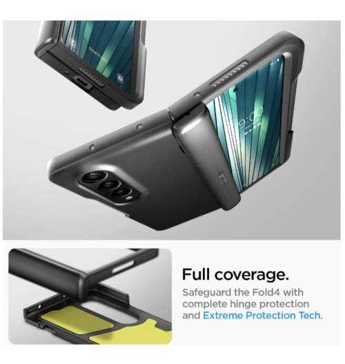SAMSUNG GALAXY Z FOLD 4 PREMIUM SLIM ARMOR PRO PEN EDITION CASE BLACK SPIGEN | INSTOCK