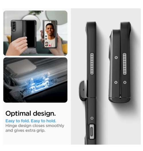SAMSUNG GALAXY Z FOLD 4 PREMIUM SLIM ARMOR PRO PEN EDITION CASE BLACK SPIGEN | INSTOCK